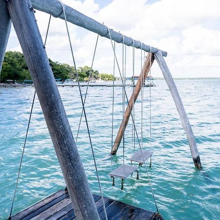 Exclusive Palafito @ Bacalar Lagoon Front Exteriör bild