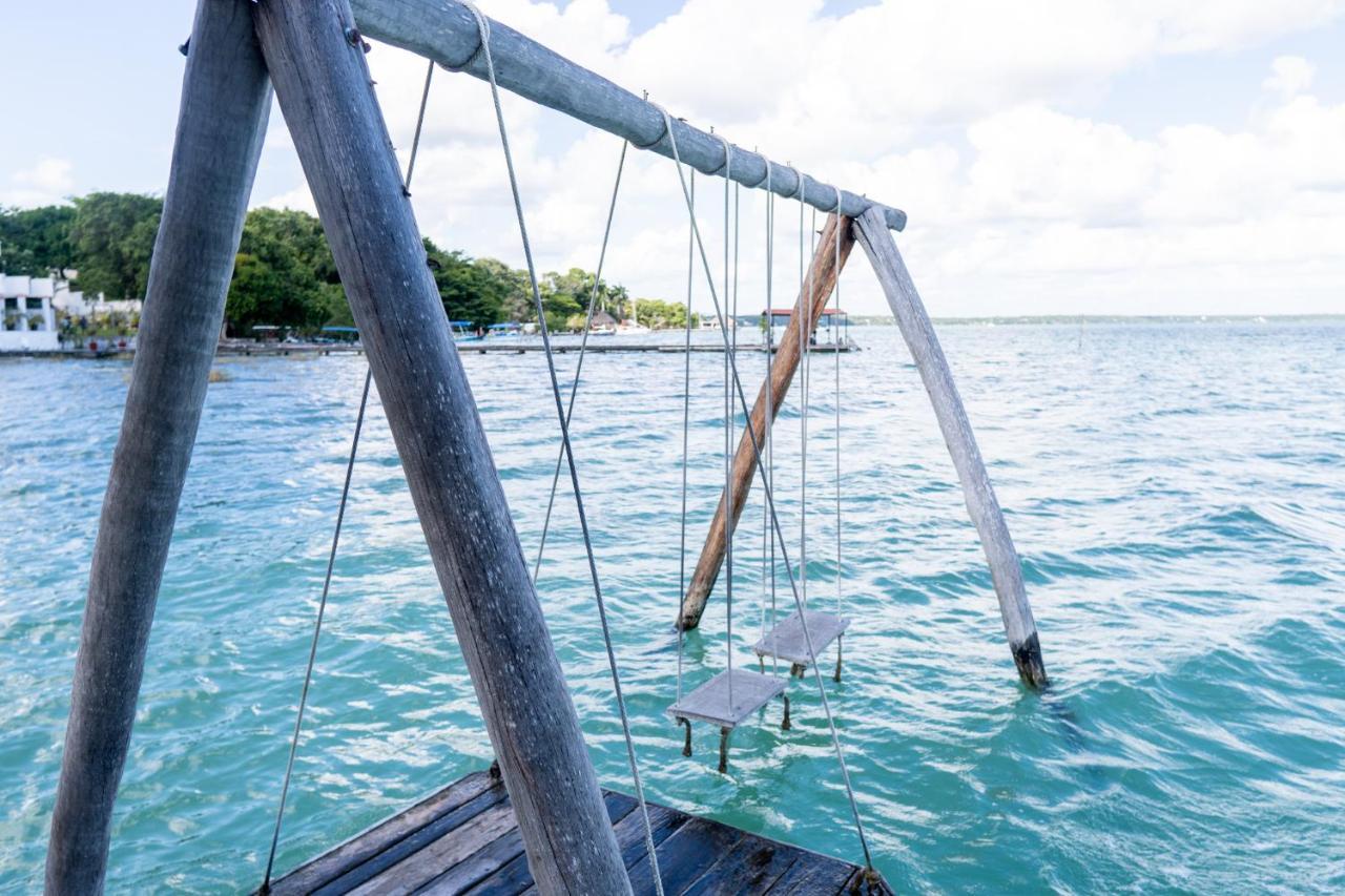 Exclusive Palafito @ Bacalar Lagoon Front Exteriör bild