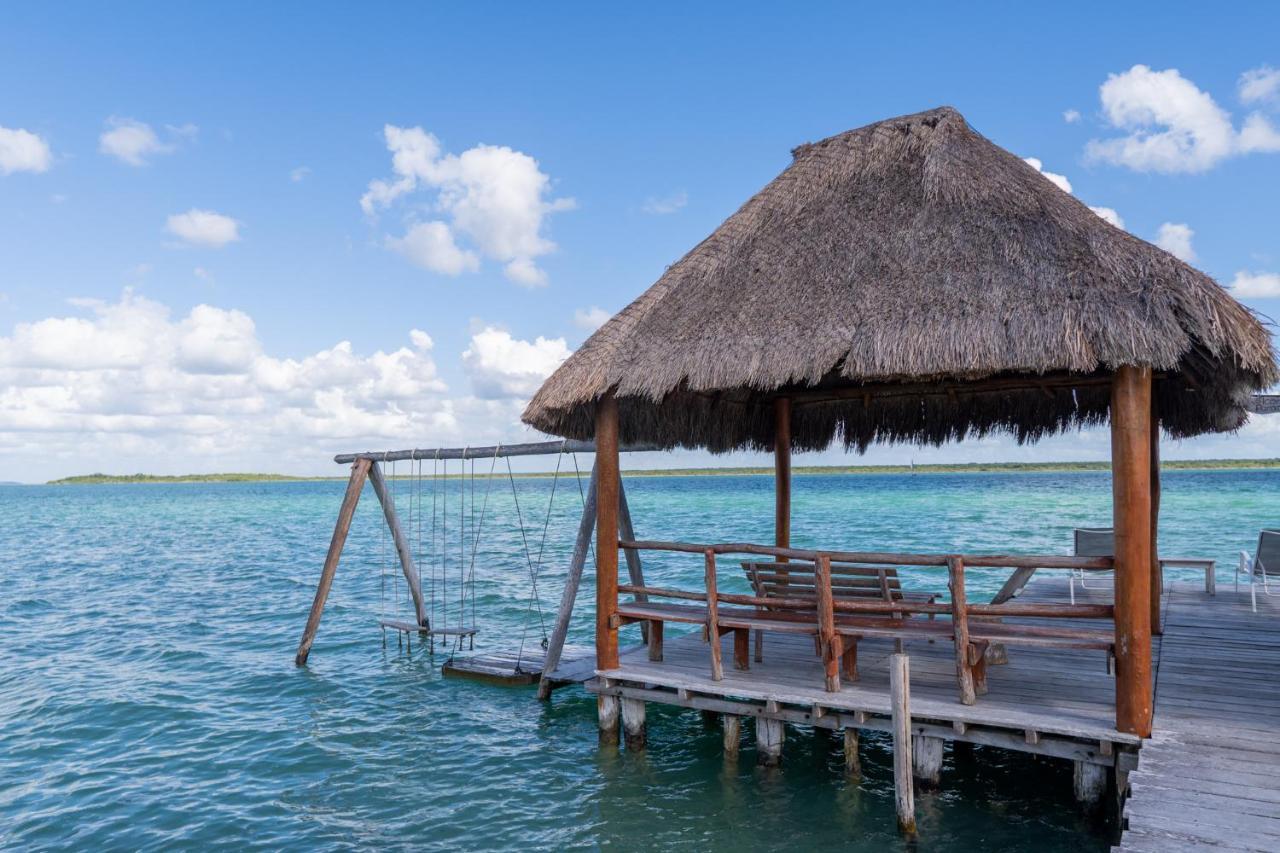 Exclusive Palafito @ Bacalar Lagoon Front Exteriör bild