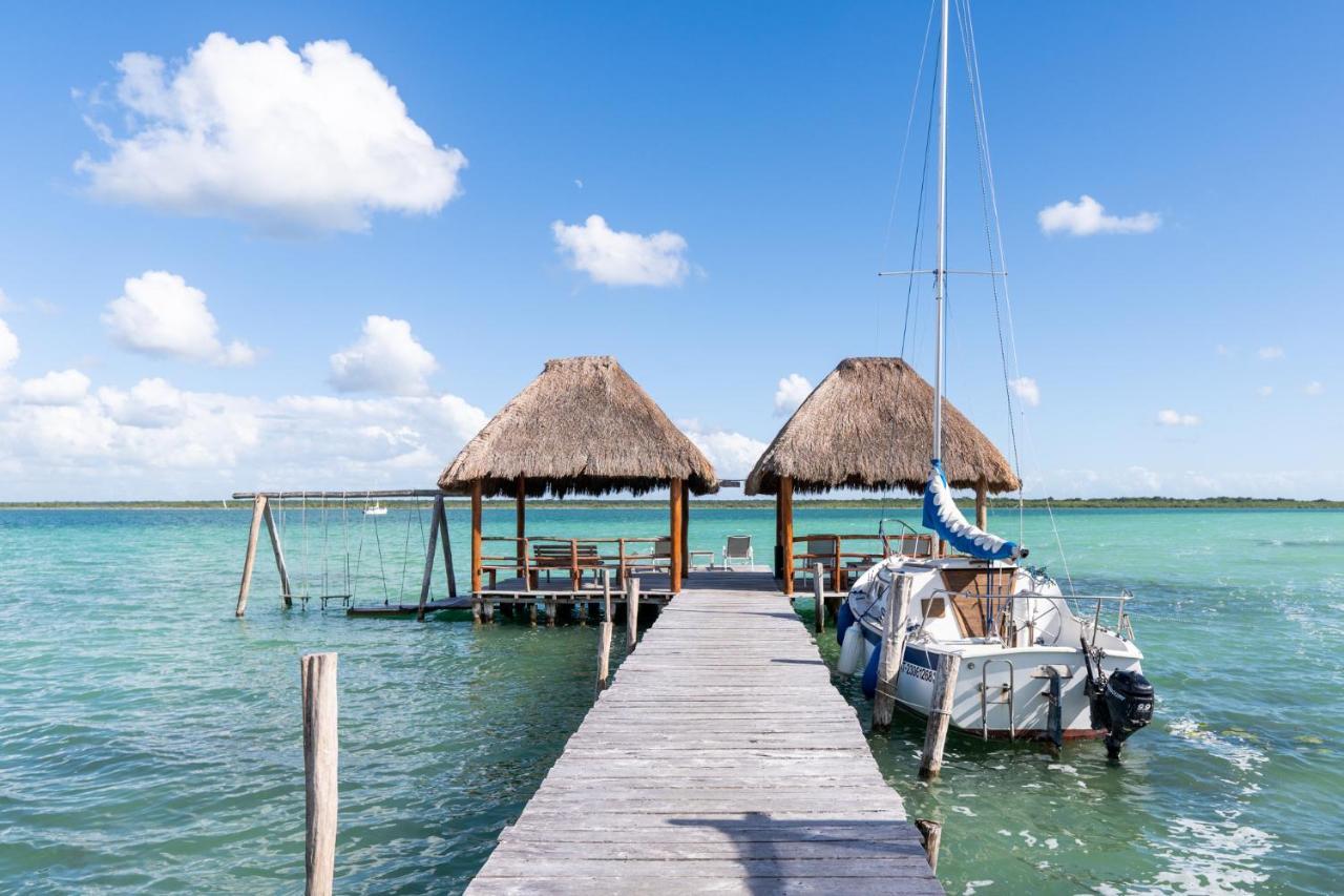 Exclusive Palafito @ Bacalar Lagoon Front Exteriör bild